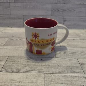 Starbucks Las Vegas Coffee Mug You Are Here Collection 14oz Mug Cup 2015 Red